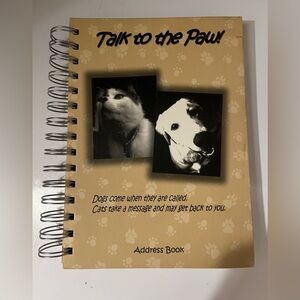 Talk to the Paw Address Book - Tan